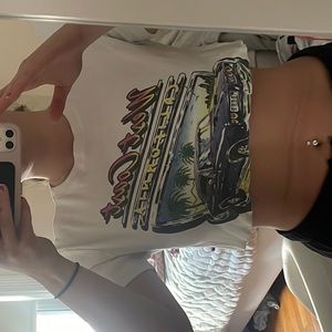 Brand melville cropped t shirt